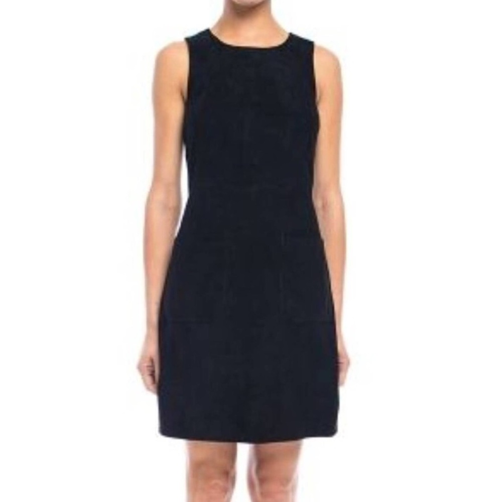 New Walter Baker Little Black Leather Dress Size 0